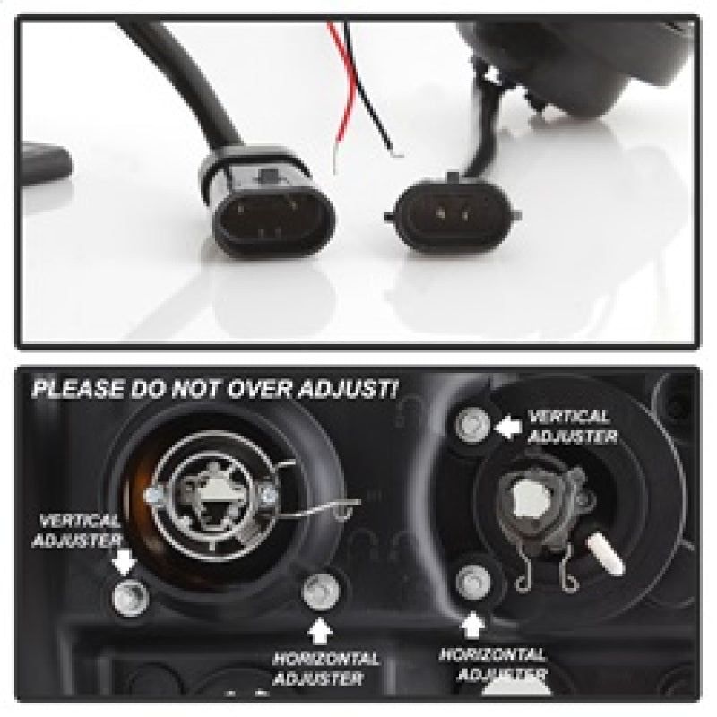 SPYDER 5083630 - SPY5083630 - Spyder GMC Sierra 1500/2500/3500 07-13 V2 Projector Headlights- Black PRO-YD-GS07V2-LBDRL-BK - Shipped in Europe - Tuningsupply.com