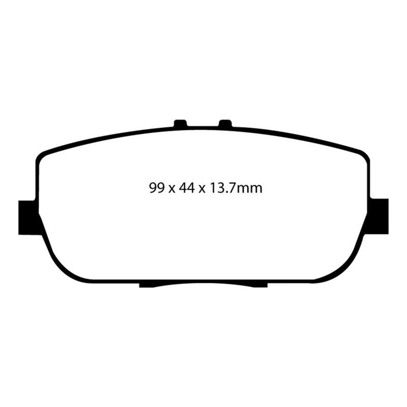 EBC DP41775R - EBCDP41775R - EBC 06-15 Mazda Miata MX5 2.0 Yellowstuff Rear Brake Pads - Shipped in Europe - Tuningsupply.com