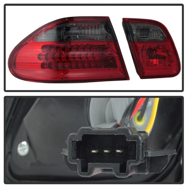SPYDER 5020659 - SPY5020659 - xTune Mercedes Benz W210 E-Class 96-02 LED Tail Lights Red Smoke ALT-CL-MBW210-LED-RSM - Shipped in Europe - Tuningsupply.com