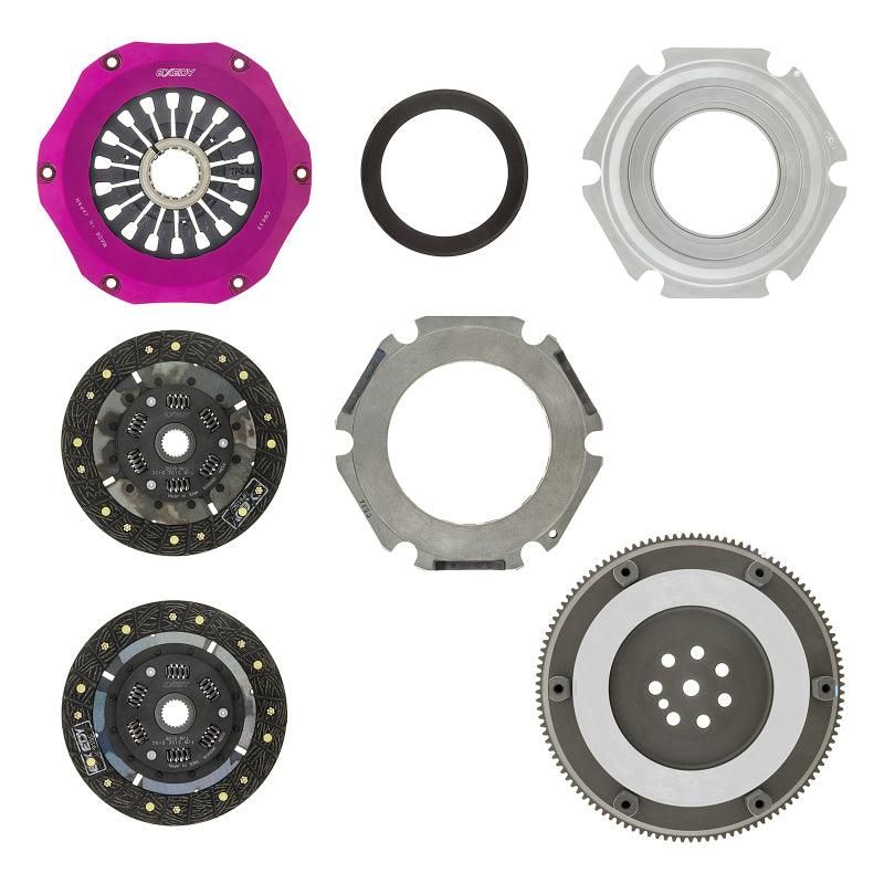 Exedy MM022SDF - EXEMM022SDF - Exedy 96-06 Mitsubishi Evo 4-9 4G63T 2.0L Twin-Organic Clutch Kit - Shipped in Europe - Tuningsupply.com