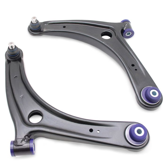 Superpro TRC1023 - SPRTRC1023 - SuperPro 2008 Mitsubishi Lancer GTS Front Lower Control Arm Set w/ Bushings - w/ Positive Caster - Shipped in Europe - Tuningsupply.com