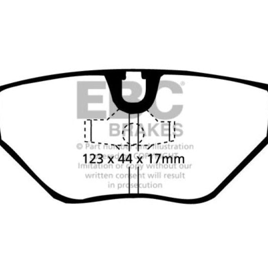 EBC DP3690C - EBCDP3690C - EBC 87-91 BMW M3 2.3 (E30) Redstuff Rear Brake Pads - Shipped in Europe - Tuningsupply.com