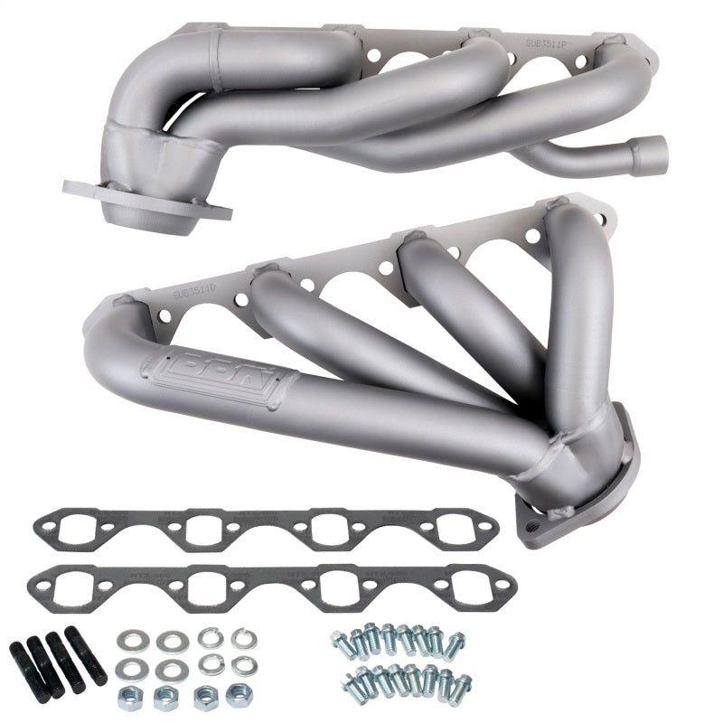 BBK 3511 - BBK3511 - BBK 87-95 Ford F150 Truck 5.8 351 Shorty Unequal Length Exhaust Headers - 1-5/8 Titanium Ceramic - Shipped in Europe - Tuningsupply.com