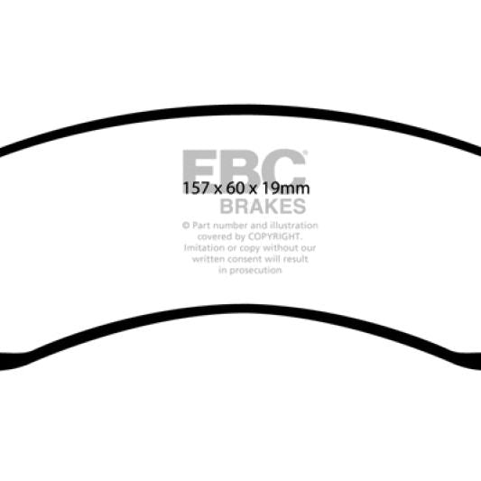 EBC DP41664R - EBCDP41664R - EBC 99-04 Jeep Grand Cherokee 4.0 (Akebono) Yellowstuff Front Brake Pads - Shipped in Europe - Tuningsupply.com