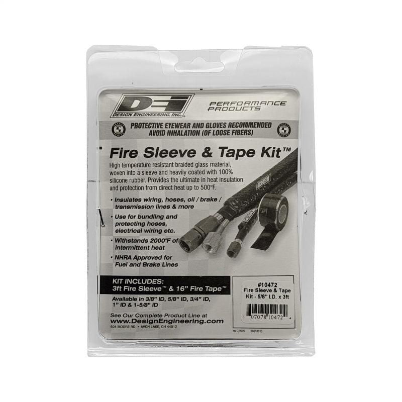 DEI 10472 - DEI10472 - DEI Fire Sleeve and Tape Kit 5/8in I.D. x 3ft - Shipped in Europe - Tuningsupply.com