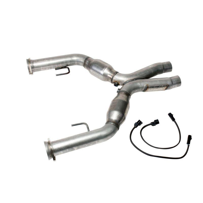 BBK 1637 - BBK1637 - BBK 05-10 Mustang 4.6 Short Mid X Pipe With Catalytic Converters 2-3/4 For BBK Long Tube Headers - Shipped in Europe - Tuningsupply.com