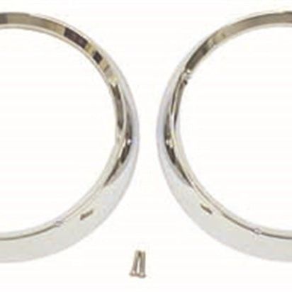OMIX 12419.04 - OMI12419.04 - Omix Headlight Bezel Set Chrome 72-86 Jeep CJ Models - Shipped in Europe - Tuningsupply.com