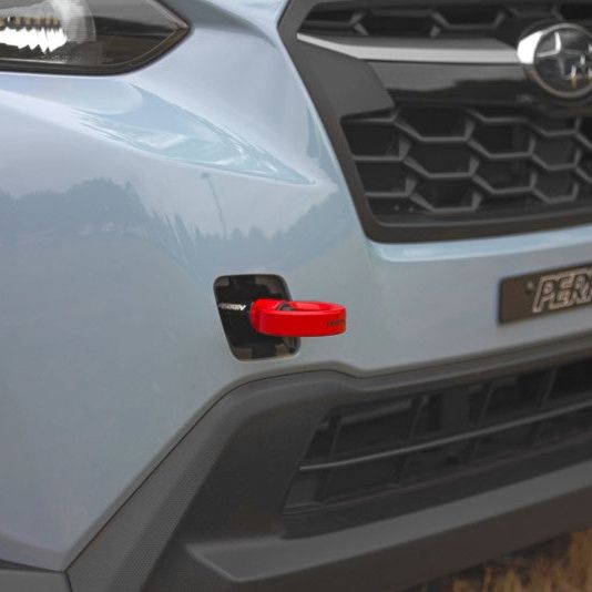 Perrin Performance PSP-BDY-237RD - PERPSP-BDY-237RD - PERRIN 22-25 Subaru WRX / 18-23 Crosstrek / 20-25 OBXT / 17-23 Impreza Tow Hook Kit (Front) - Red - Shipped in Europe - Tuningsupply.com