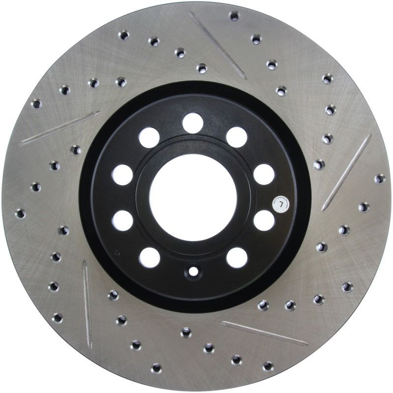 Stoptech 127.33098L - STO127.33098L - StopTech Slotted & Drilled Sport Brake Rotor - Shipped in Europe - Tuningsupply.com