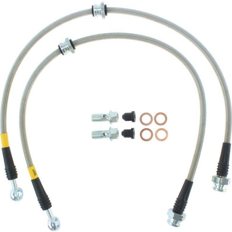 Stoptech 950.42505 - STO950.42505 - StopTech 00-06 Nissan Sentra SE-R Stainless Steel Rear Brake Lines - Shipped in Europe - Tuningsupply.com