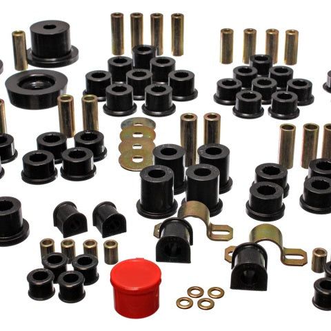 Energy Suspension 11.18102G - ENG11.18102G - Energy Suspension 90-97 Mazda Miata Black Hyper-Flex Master Bushing Set - Shipped in Europe - Tuningsupply.com