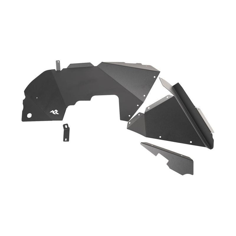 Rugged Ridge 11615.61 - RUG11615.61 - Rugged Ridge Inner Fender Liners Frnt Aluminum Black 18-20 Jeep Wrangler JL - Shipped in Europe - Tuningsupply.com