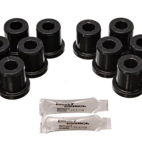 Energy Suspension 8.2106G - ENG8.2106G - Energy Suspension 81-89 Toyota FJ40/FJ60 Landcruiser 2/4WD Blk Front Leaf Spring Bushing Set - Shipped in Europe - Tuningsupply.com