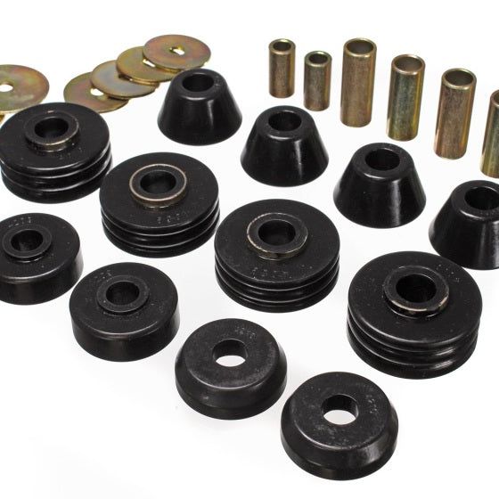 Energy Suspension 3.4108G - ENG3.4108G - Energy Suspension GM Cab Mount Set - Black - Shipped in Europe - Tuningsupply.com