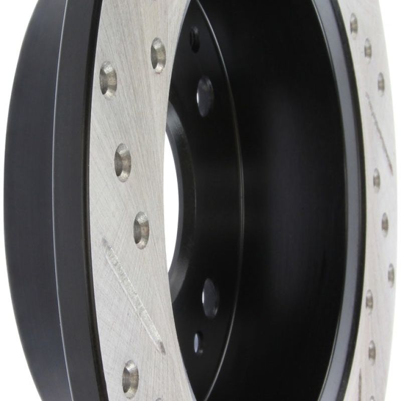 Stoptech 127.40042L - STO127.40042L - StopTech 02-06 Acura RSX Incl. Type S / 97-01 Integra Type R Slotted & Drilled Left Rear Rotor - Shipped in Europe - Tuningsupply.com
