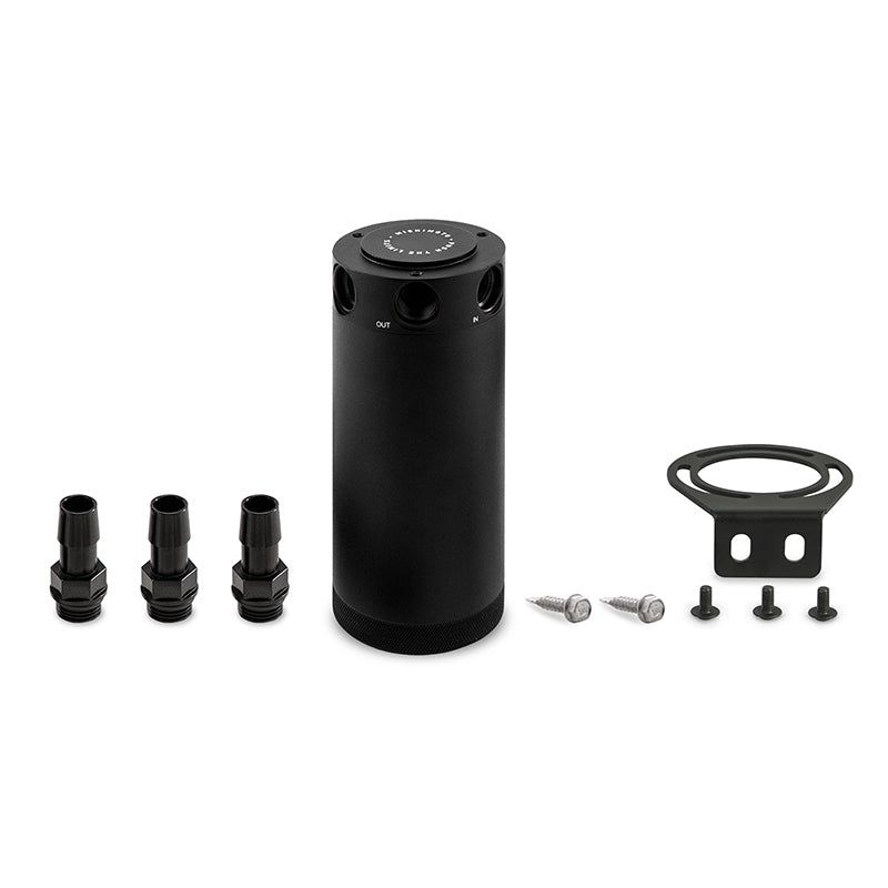 Mishimoto MMBCC-CBTHR-XLBK - MISMMBCC-CBTHR-XLBK - Mishimoto Compact Baffled Oil Catch Can - 3-Port - Shipped in Europe - Tuningsupply.com
