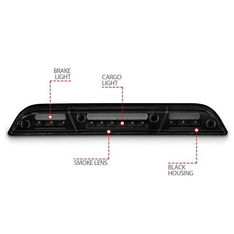 ANZO 531112 - ANZ531112 - ANZO 15-20 Ford F-150 - F-450 LED Third Brake Light - Black Housing/Smoke Lens - Shipped in Europe - Tuningsupply.com