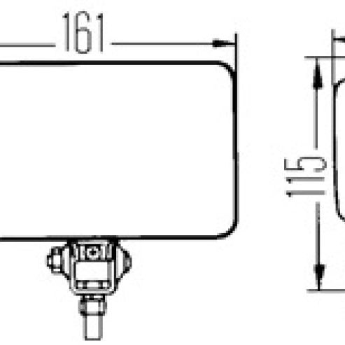 Hella LA005860601 - HELLA005860601 - Hella 450 H3 12V SAE/ECE Fog Lamp Kit Clear - Rectangle (Includes 2 Lamps) - Shipped in Europe - Tuningsupply.com