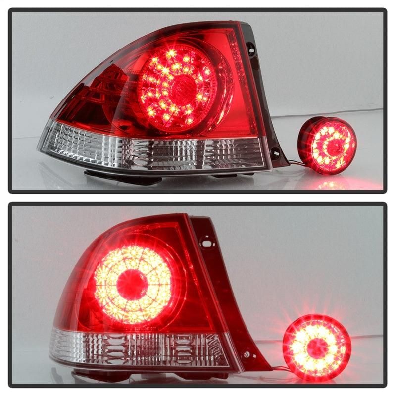 SPYDER 5085061 - SPY5085061 - Spyder 01-03 Lexus IS300 LED Tail Lights - Red Clear ALT-YD-LIS300-LED-SET-RC - Shipped in Europe - Tuningsupply.com