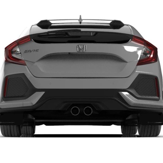 Rally Armor MF51-UR-BLK/DGRY - RALMF51-UR-BLK/DGRY - Rally Armor 17-21 Honda Civic Sport/Sport Touring Black UR Mud Flap w/Dark Grey Logo - Shipped in Europe - Tuningsupply.com
