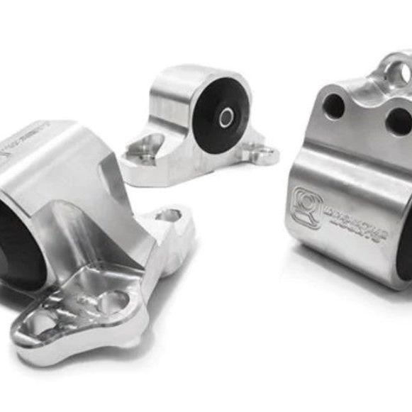 Innovative Mounts B10150-SOLID - INMB10150-SOLID - Innovative 92-95 Civic B/D Series Silver Aluminum Mounts Solid Bushings (3 Bolt) - Shipped in Europe - Tuningsupply.com