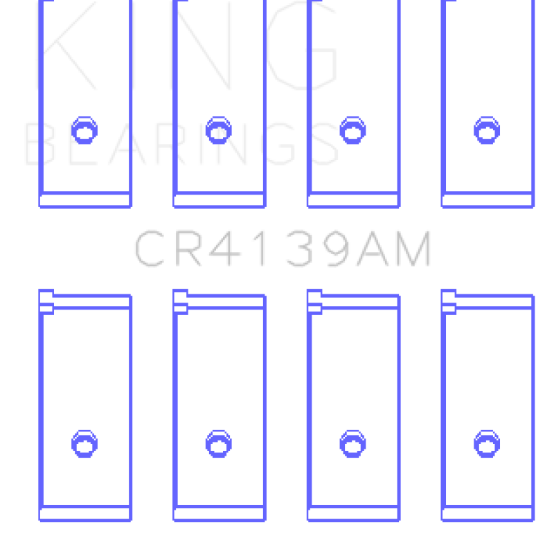 King Engine Bearings GCR4139AM - KINGCR4139AM - King Honda 91CI/1.5L D15A2/D15A3/D15B1/D15B2/D15B7/D15B8/D15Z1 Rod Bearing Set - Size STD - Shipped in Europe - Tuningsupply.com