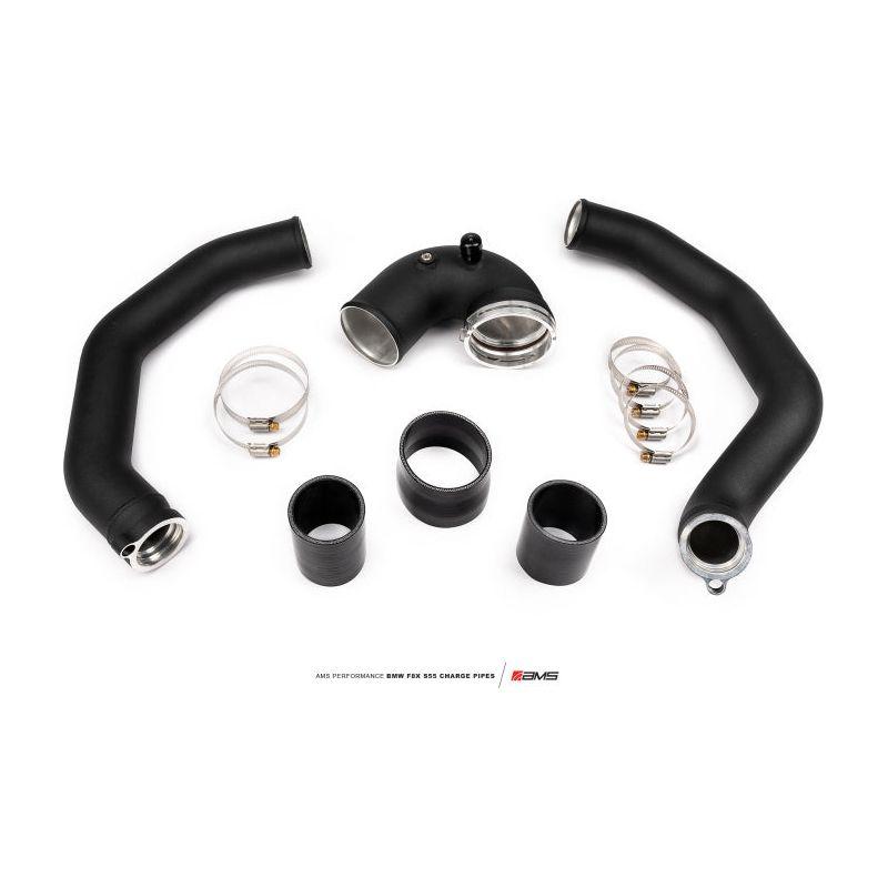 AMS AMS.39.09.0001-1 - AMSAMS.39.09.0001-1 - AMS Performance 15-18 BMW M3 / 15-20 BMW M4 w/ S55 3.0L Turbo Engine Charge Pipes - Shipped in Europe - Tuningsupply.com
