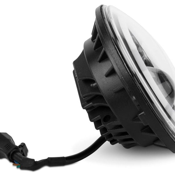 Raxiom J108037 - RAXJ108037 - Raxiom 97-18 Jeep Wrangler TJ/JK Axial Halo Headlights w/ DRL Amber Signals- Blk Hsng (Clear Lens) - Shipped in Europe - Tuningsupply.com