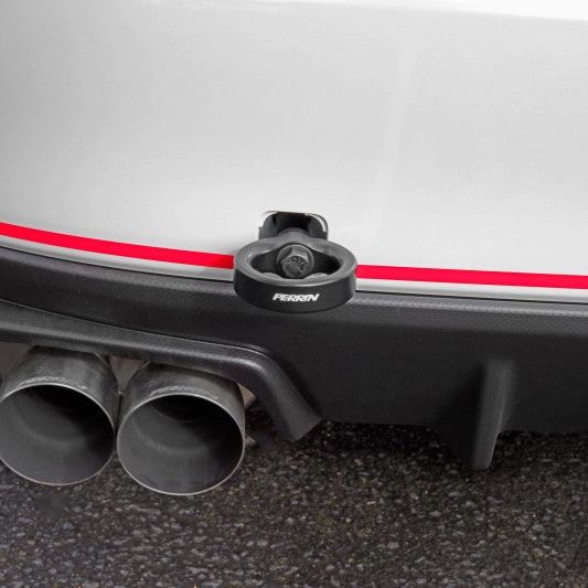 Perrin Performance PSP-BDY-252BK - PERPSP-BDY-252BK - PERRIN 15-21 Subaru WRX/STI Tow Hook Kit (Rear) - Black - Shipped in Europe - Tuningsupply.com