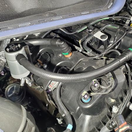 J&L 3025P-C - JLT3025P-C - J&L 15-25 Ford Transit 150/250/350 3.5L EcoBoost Passenger Side Oil Separator 3.0 - Clear Anodized - Shipped in Europe - Tuningsupply.com