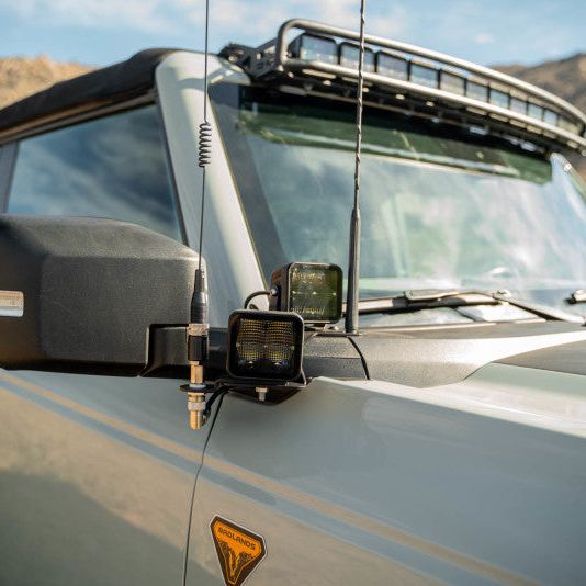 DV8 Offroad LBBR-08 - DVELBBR-08 - DV8 Offroad 2021 Ford Bronco A Pillar Dual Light Pod Drop Mounts - Shipped in Europe - Tuningsupply.com