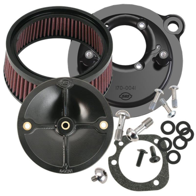 S&S Cycle 170-0093 - SSC170-0093 - S&S Cycle 91-06 XL Sportster Models w/ Stock CV Carb Stealth Air Cleaner Kit w/o Cover - Shipped in Europe - Tuningsupply.com