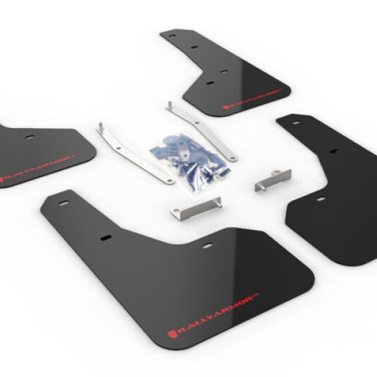 Rally Armor MF52-UR-BLK/RD - RALMF52-UR-BLK/RD - Rally Armor 19-21 Subaru Forester Black UR Mud Flap w/ Red Logo - Shipped in Europe - Tuningsupply.com