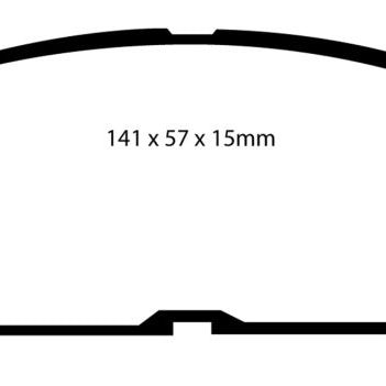 EBC DP4995R - EBCDP4995R - EBC 93-95 Toyota MR2 2.0 Turbo Yellowstuff Front Brake Pads - Shipped in Europe - Tuningsupply.com