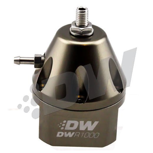 DeatschWerks 6-1000-FRT - DWK6-1000-FRT - DeatschWerks DWR1000 Adjustable Fuel Pressure Regulator - Titanium - Shipped in Europe - Tuningsupply.com