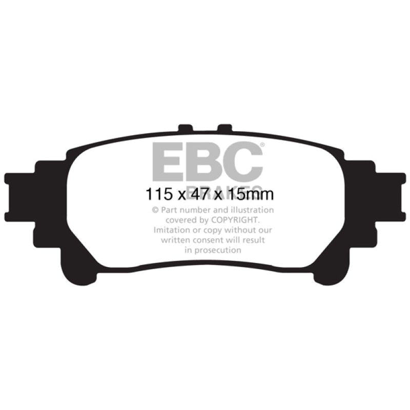 EBC UD1391 - EBCUD1391 - EBC 13+ Lexus GS350 3.5 RWD Ultimax2 Rear Brake Pads - Shipped in Europe - Tuningsupply.com
