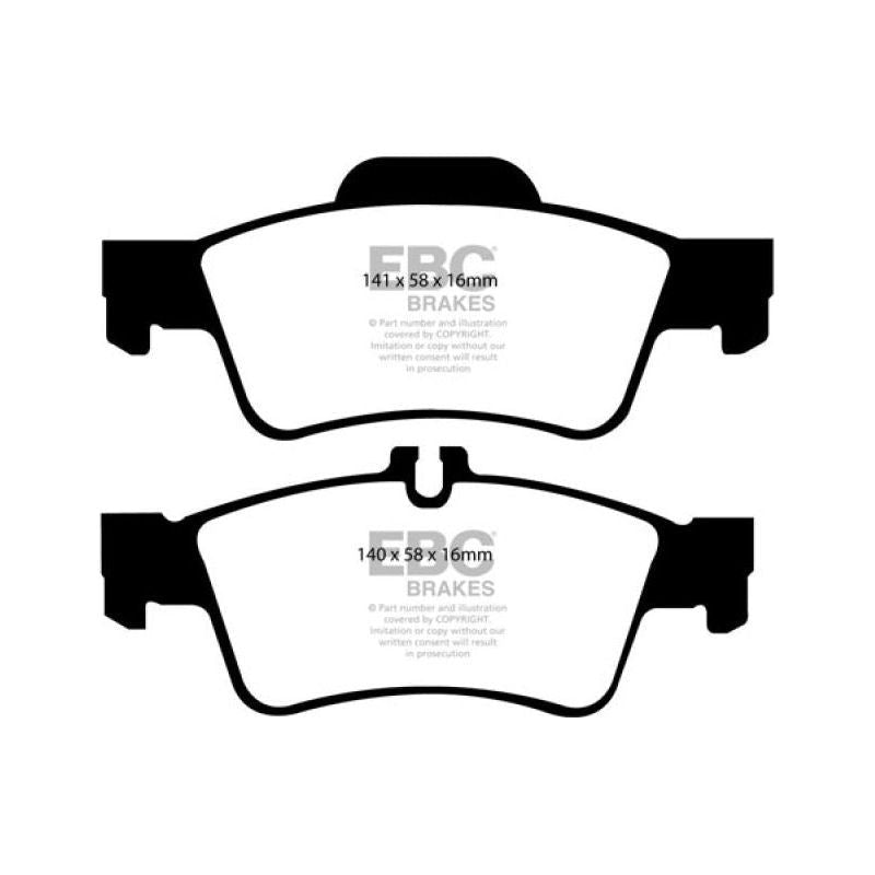 EBC DP41491R - EBCDP41491R - EBC 04-06 Mercedes-Benz CL500 5.0 Yellowstuff Rear Brake Pads - Shipped in Europe - Tuningsupply.com
