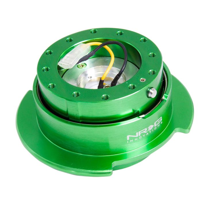 NRG SRK-250GN - NRGSRK-250GN - NRG Quick Release Kit Gen 2.5 - Green Body / Titanium Chrome Ring - Shipped in Europe - Tuningsupply.com