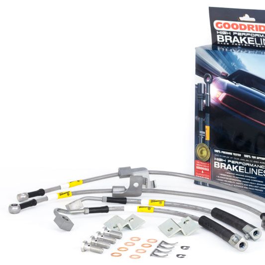 Goodridge 12366 - GRI12366 - Goodridge 15-17 Ford Mustang GT Stainless Steel Brake Line Kit - Shipped in Europe - Tuningsupply.com