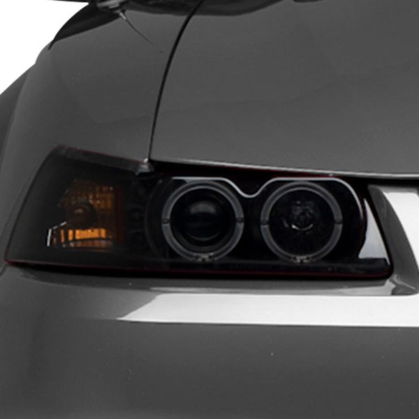 Raxiom 49113 - RAX49113 - Raxiom 99-04 Ford Mustang Dual LED Halo Projector Headlights- Black Housing (Smoked Lens) - Shipped in Europe - Tuningsupply.com