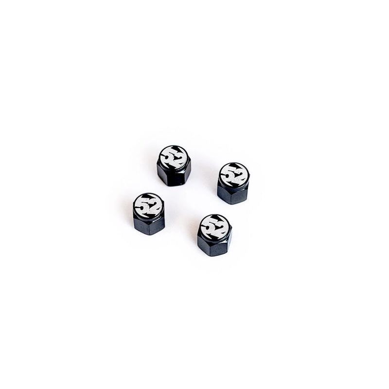 fifteen52 52-VALVE-PACK-BLACK - FFT52-VALVE-PACK-BLACK - Fifteen52 Valve Stem Cap Set - Black - 4 Pieces - Shipped in Europe - Tuningsupply.com