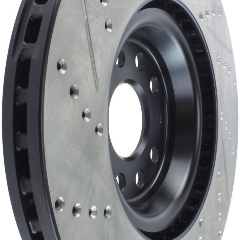Stoptech 127.33144L - STO127.33144L - StopTech Slotted & Drilled Sport Brake Rotor - Shipped in Europe - Tuningsupply.com