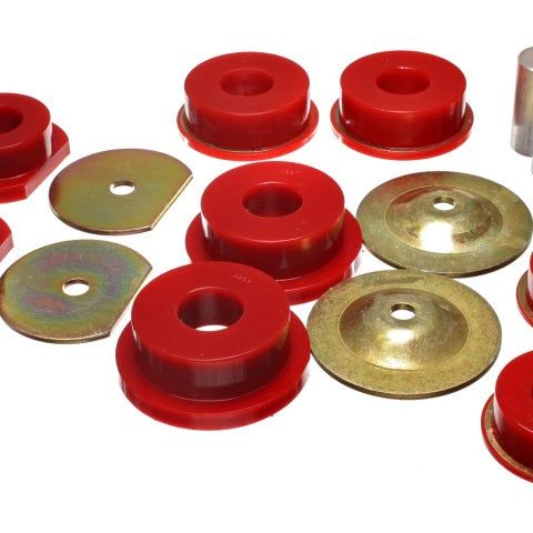 Energy Suspension 5.4114R - ENG5.4114R - Energy Suspension Dodge 08-10 Challenger/ 07-10 Charger/05-08 Magnum RWD Red Rear Subframe Bushings - Shipped in Europe - Tuningsupply.com