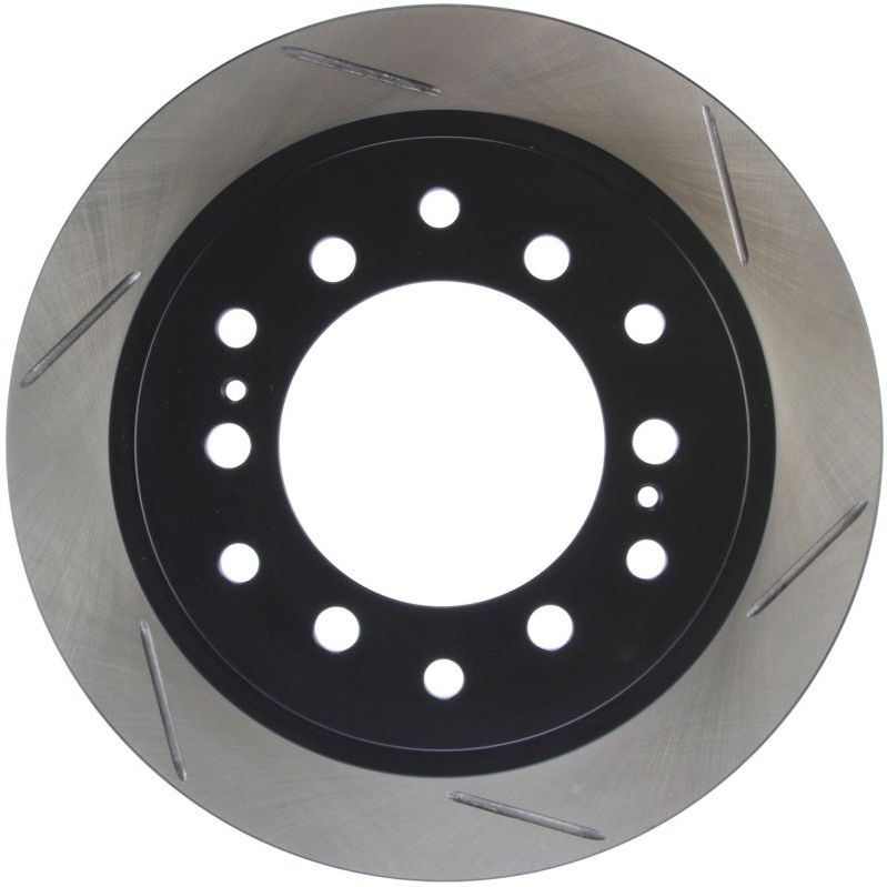 Stoptech 126.44128SL - STO126.44128SL - StopTech Power Slot 01-07 Toyota Sequoia/03-09 4 Runner / 03-09 Lexus GX470 Slotted Left Rear Rotor - Shipped in Europe - Tuningsupply.com