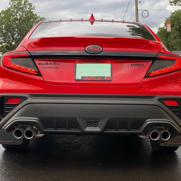 Rally Armor MF92-UR-BLK/RD - RALMF92-UR-BLK/RD - Rally Armor 22-25 Subaru WRX Black UR Mud Flap w/Red Logo - Shipped in Europe - Tuningsupply.com