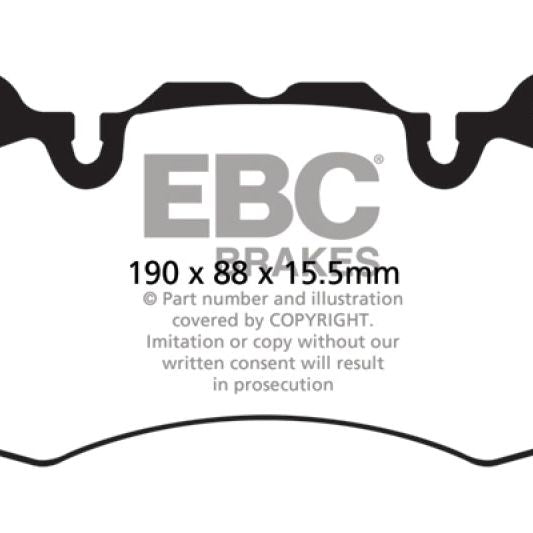 EBC DP42064R - EBCDP42064R - EBC 13+ Land Rover Range Rover 3.0 Supercharged Yellowstuff Front Brake Pads - Shipped in Europe - Tuningsupply.com
