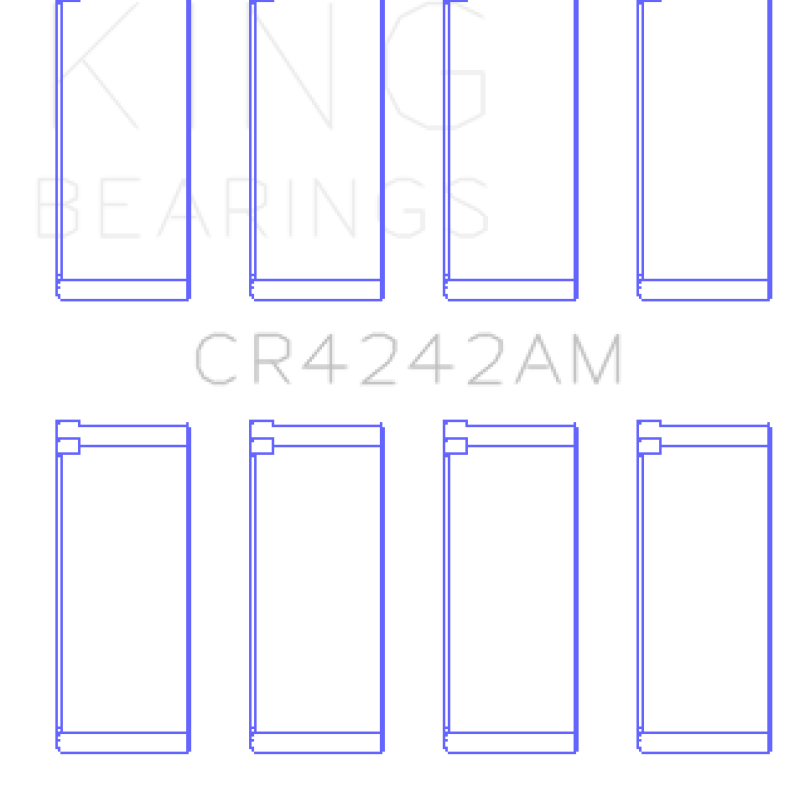 King Engine Bearings GCR4242AM - KINGCR4242AM - King Engine Bearings Honda 97ci 1.6L L4 B16A2/B16A3 Rod Bearing Set - Size STD - Shipped in Europe - Tuningsupply.com