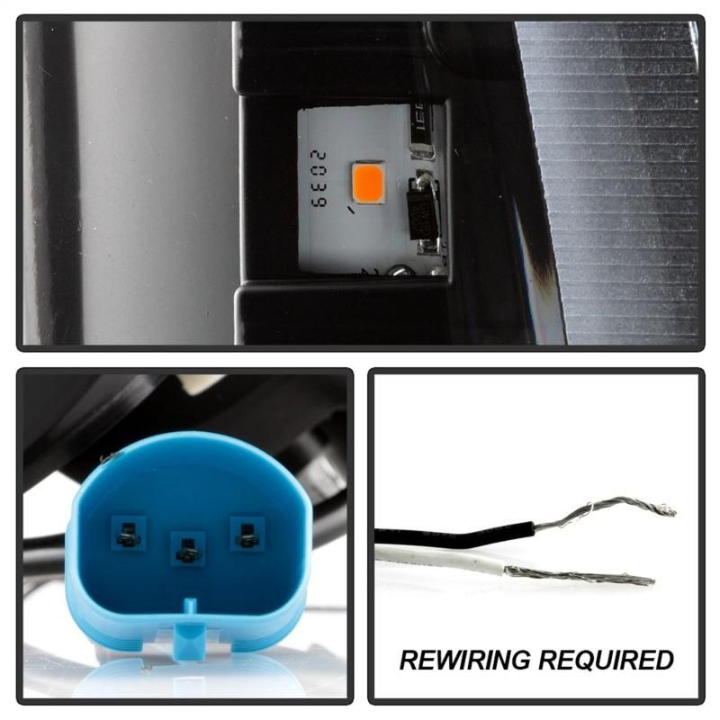 SPYDER 5088062 - SPY5088062 - Spyder Ford F-250 99-04/Excursion 00-04 1 Piece LED Headlights - Black PRO-YD-FF25099V2PL-BK - Shipped in Europe - Tuningsupply.com