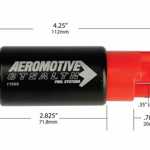 Aeromotive 11565 - AER11565 - Aeromotive 325 Series Stealth In-Tank Fuel Pump - E85 Compatible - Compact 38mm Body - Shipped in Europe - Tuningsupply.com