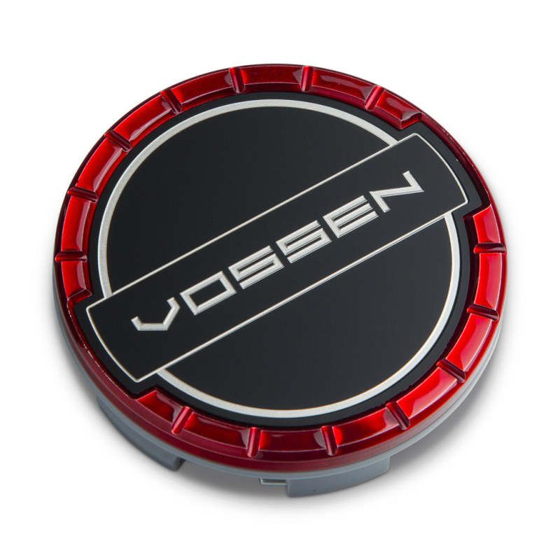 Vossen CAP-BSC-LG-CL-RD - VOSCAP-BSC-LG-CL-RD - Vossen Billet Sport Cap - Large - Classic - Vossen Red - Shipped in Europe - Tuningsupply.com